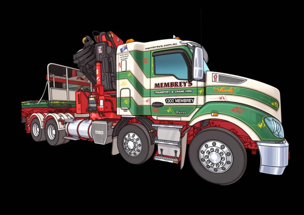 CRANE TRUCK SEMI